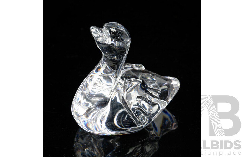Waterford Crystal Cygnet Swan Figure