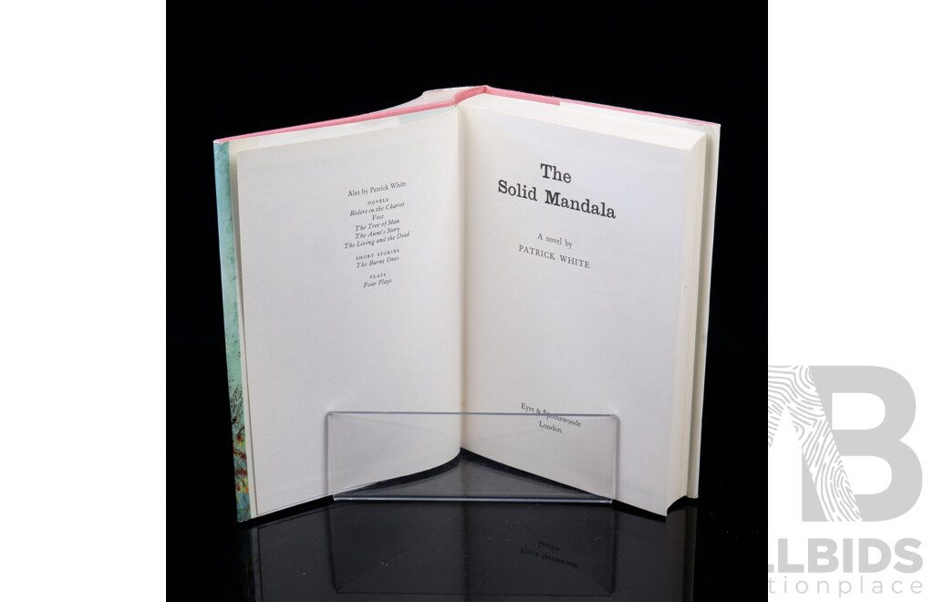 First Edition, the Solid Mandala,  Patrick White, Eyre & Spottiswood,  London, 1966, Hardcover with Dust Jacket