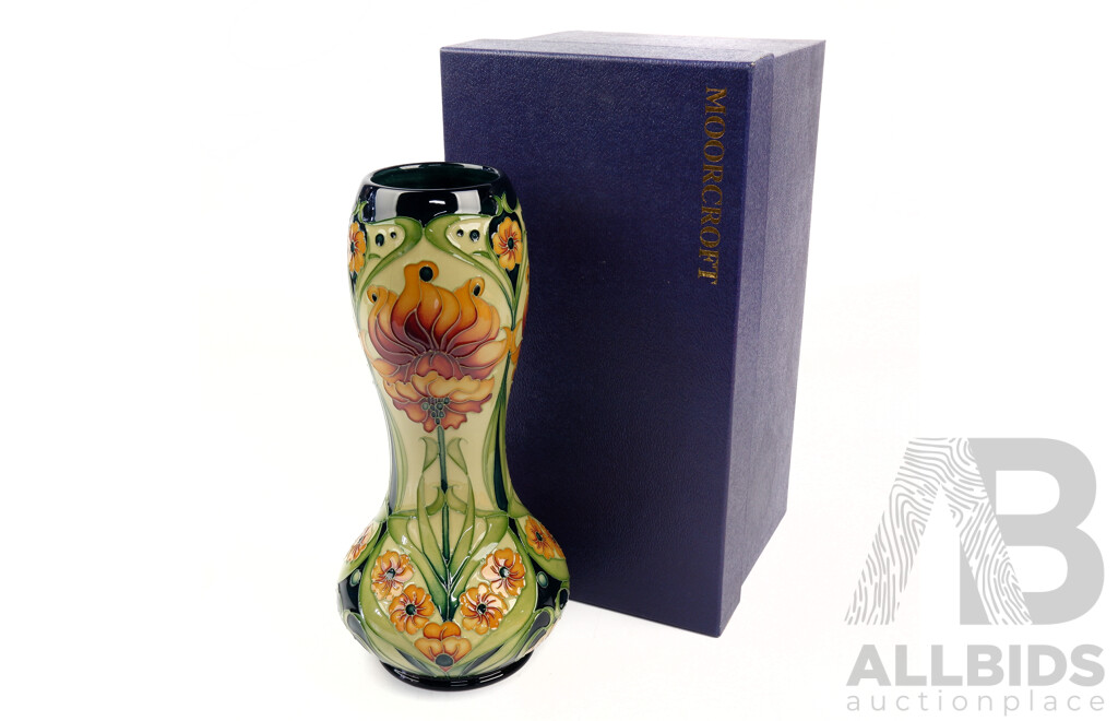 Limited Edition 35 of 250  Moorcroft Porcelain Vase in Professor Hope Design by Rachel Bishop in Original Box