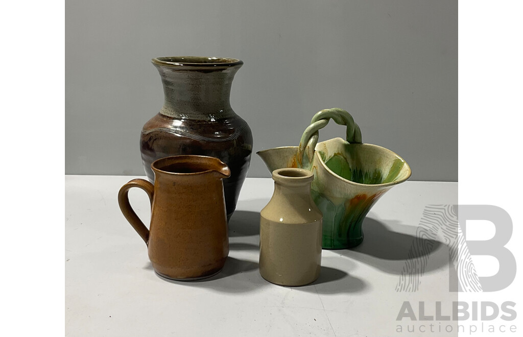 CollectionAustralian Studio Pottery Including Remued Basket Form Dish and More
