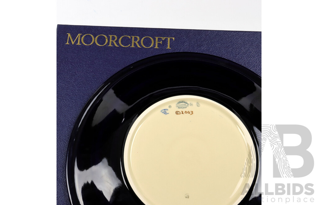 Limited Edition Large Moorcroft Porcelain Charger in Ingleswood Design by Philip Gibson in Original Box