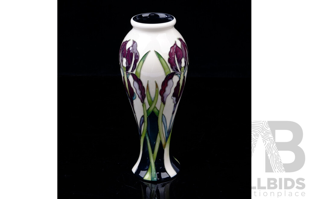 Limited Numbered Edition Moorcroft Porcelain Vase in Antheia Design by Nicola Slaney in Original Box