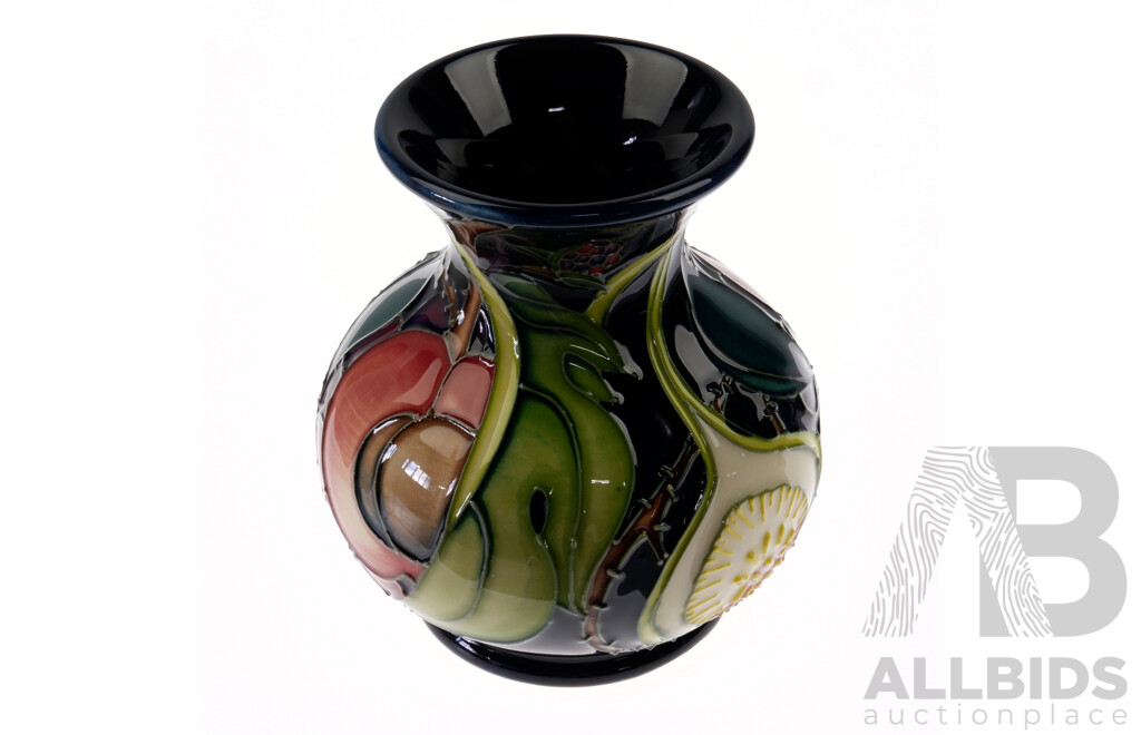 Moorcroft Porcelain Vase in Parasol Dance Design by Kerry Goodwin in Original Box