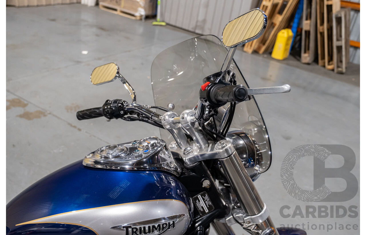 01/2008 Triumph Speedmaster 865 Cruiser Road Bike Pacific Blue 865cc Motorcycle
