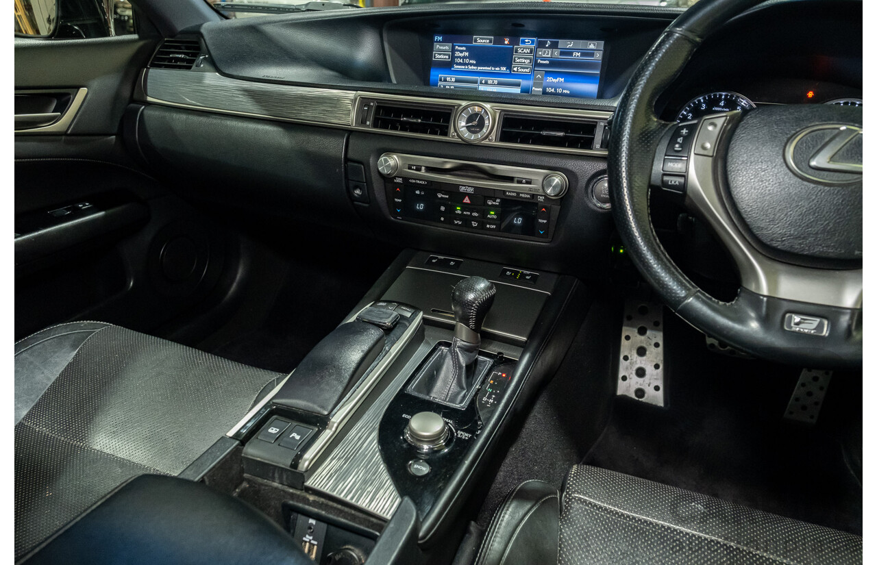 3/2015 Lexus GS350 F-Sport GRL10R MY15 4d Sedan Metallic Black V6 3.5L