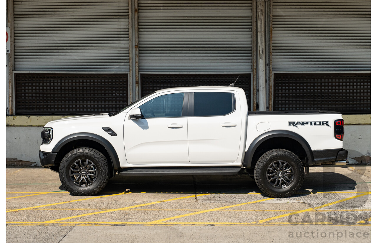 03/2023 Ford Ranger Raptor (4x4) PY MY23 4d Dual Cab White Twin Turbo V6 3.0L