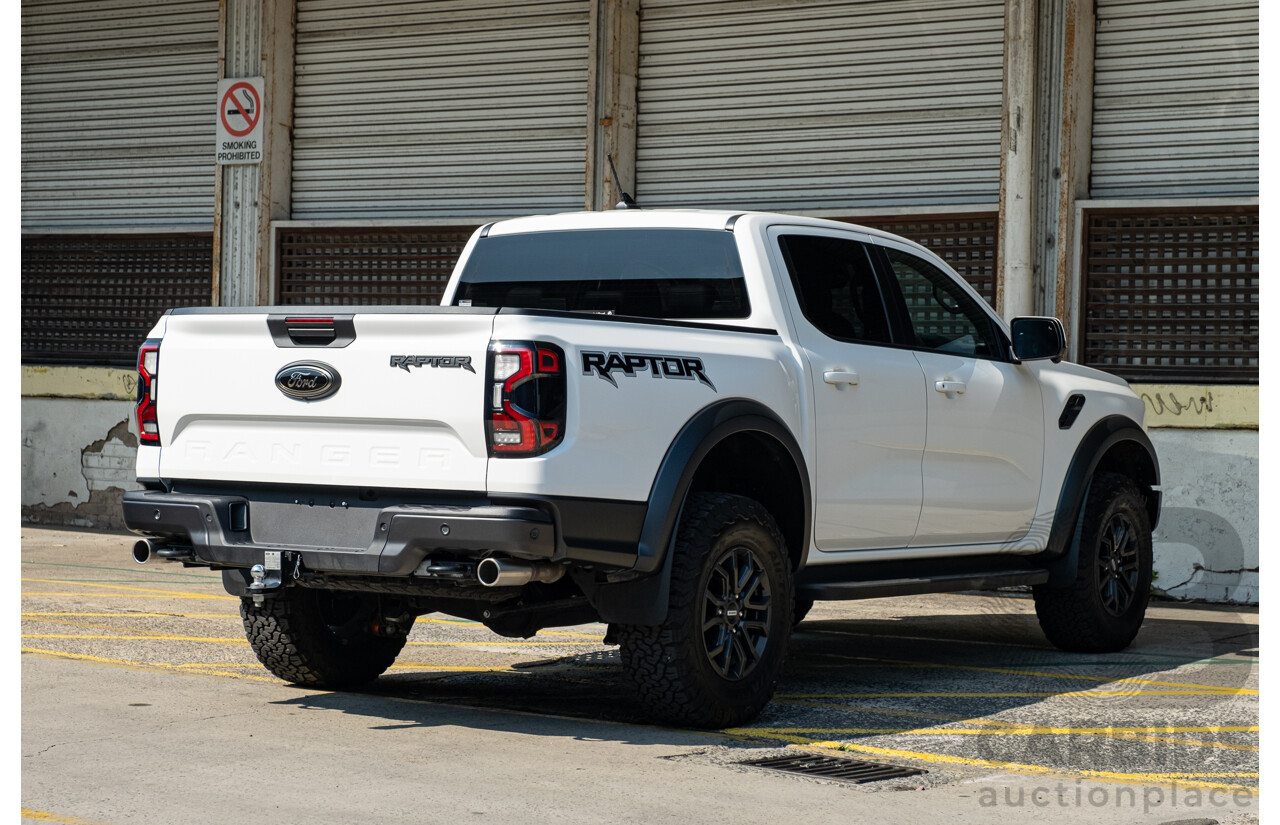 03/2023 Ford Ranger Raptor (4x4) PY MY23 4d Dual Cab White Twin Turbo V6 3.0L