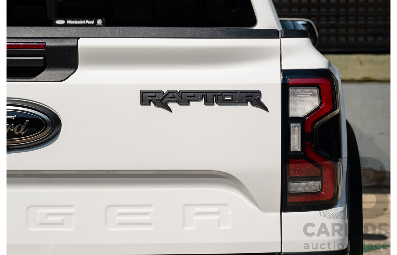 03/2023 Ford Ranger Raptor (4x4) PY MY23 4d Dual Cab White Twin Turbo V6 3.0L