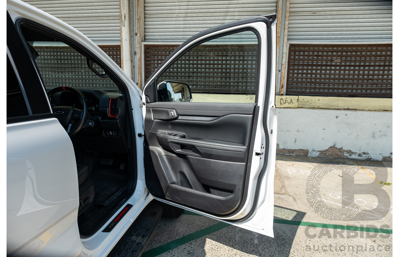 03/2023 Ford Ranger Raptor (4x4) PY MY23 4d Dual Cab White Twin Turbo V6 3.0L