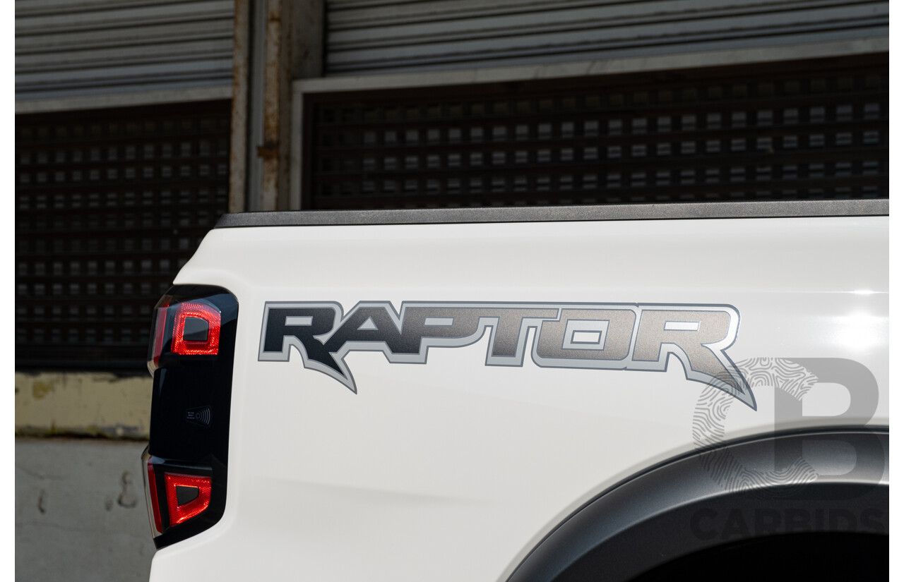 03/2023 Ford Ranger Raptor (4x4) PY MY23 4d Dual Cab White Twin Turbo V6 3.0L