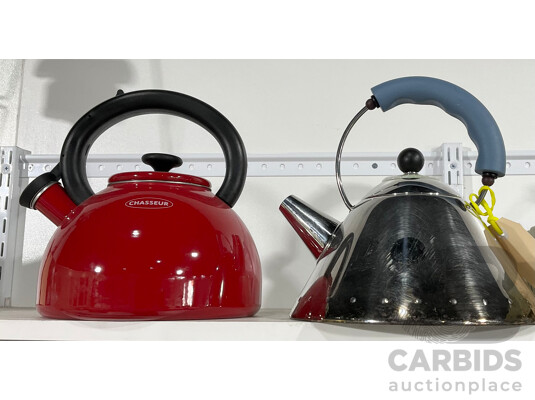 Two Kettles Inclduing Alessi and Chasseur