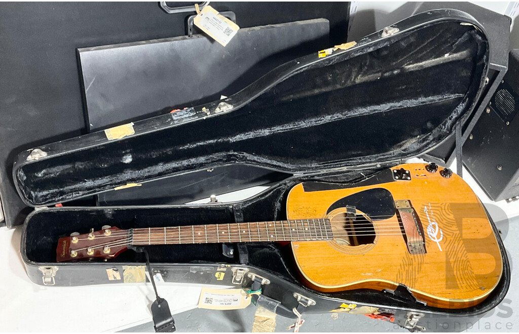 Well Travelled Samick Guitar Model: SW-220HS Signed Matt Corcoran