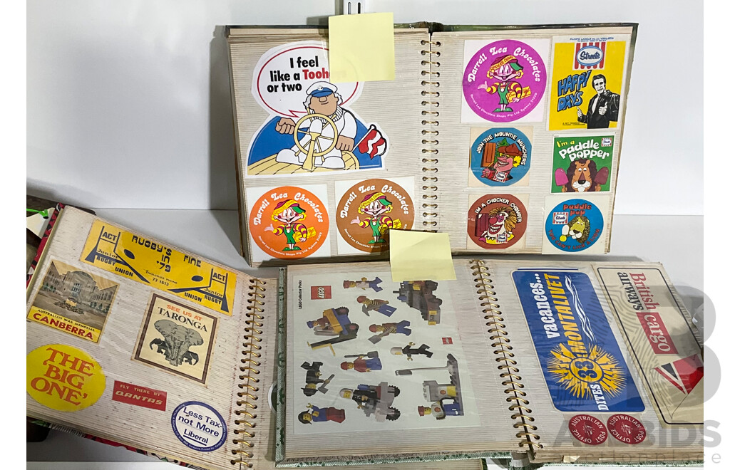 Unique Collection of Vintage Stickers