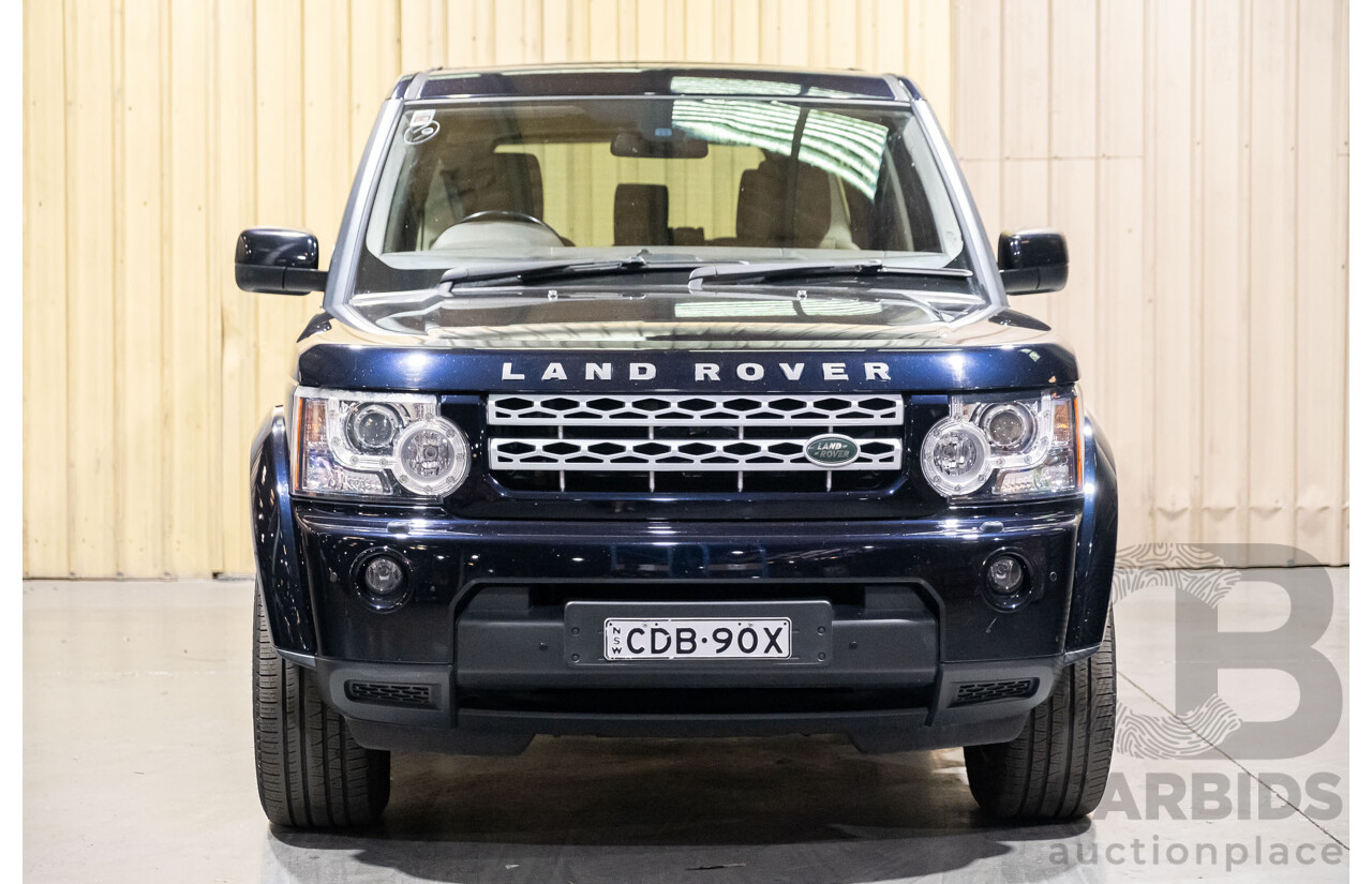 9/2011 Land Rover Discovery 4 2.7 TDV6 MY11 4d Wagon Metallic Blue Turbo Diesel 2.7L - 7 Seater