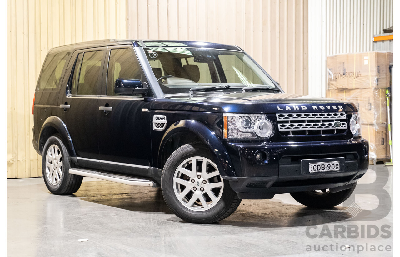 9/2011 Land Rover Discovery 4 2.7 TDV6 MY11 4d Wagon Metallic Blue Turbo Diesel 2.7L - 7 Seater