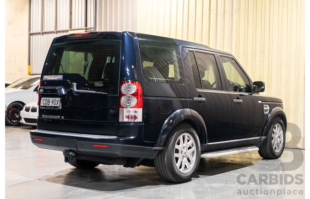 9/2011 Land Rover Discovery 4 2.7 TDV6 MY11 4d Wagon Metallic Blue Turbo Diesel 2.7L - 7 Seater