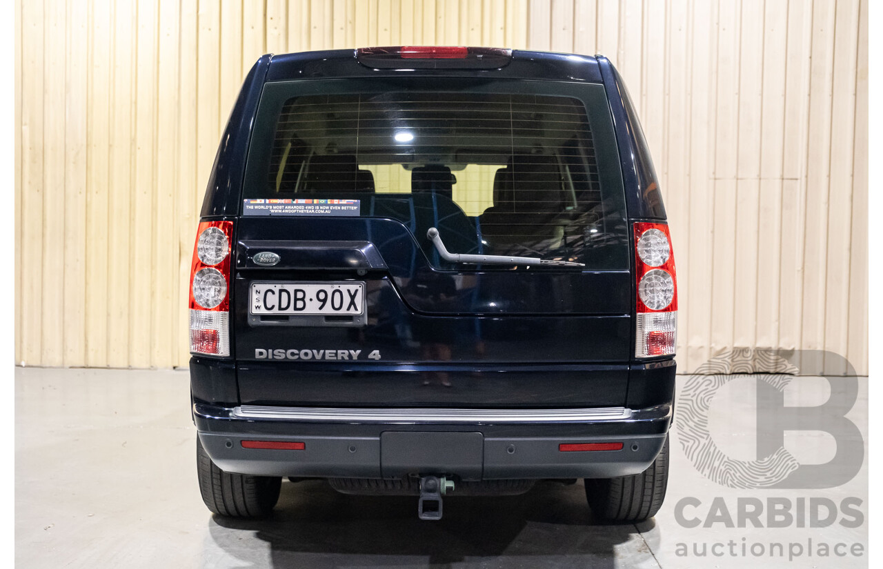 9/2011 Land Rover Discovery 4 2.7 TDV6 MY11 4d Wagon Metallic Blue Turbo Diesel 2.7L - 7 Seater