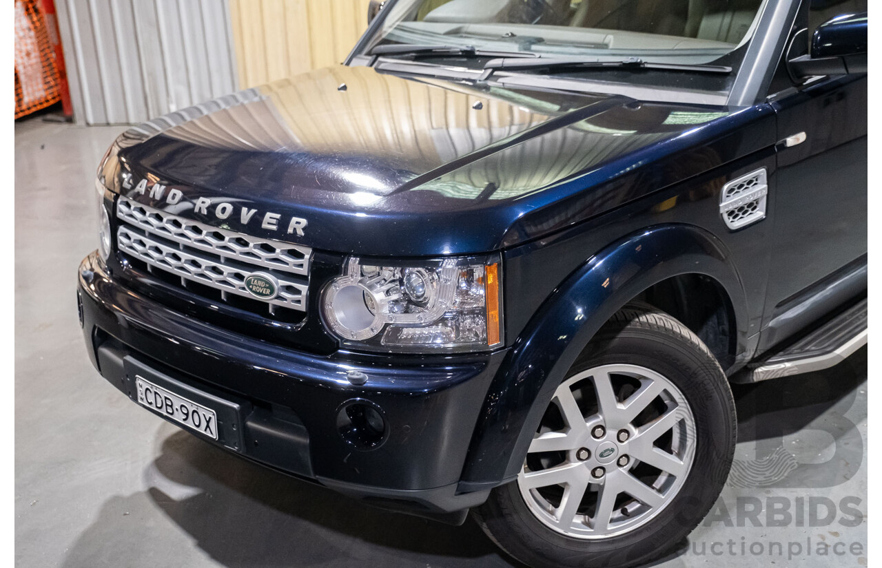 9/2011 Land Rover Discovery 4 2.7 TDV6 MY11 4d Wagon Metallic Blue Turbo Diesel 2.7L - 7 Seater