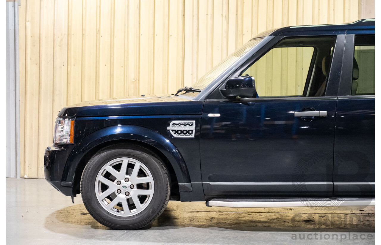 9/2011 Land Rover Discovery 4 2.7 TDV6 MY11 4d Wagon Metallic Blue Turbo Diesel 2.7L - 7 Seater