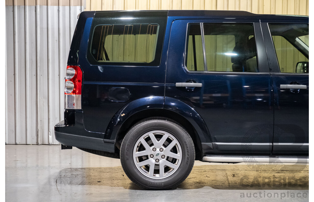 9/2011 Land Rover Discovery 4 2.7 TDV6 MY11 4d Wagon Metallic Blue Turbo Diesel 2.7L - 7 Seater