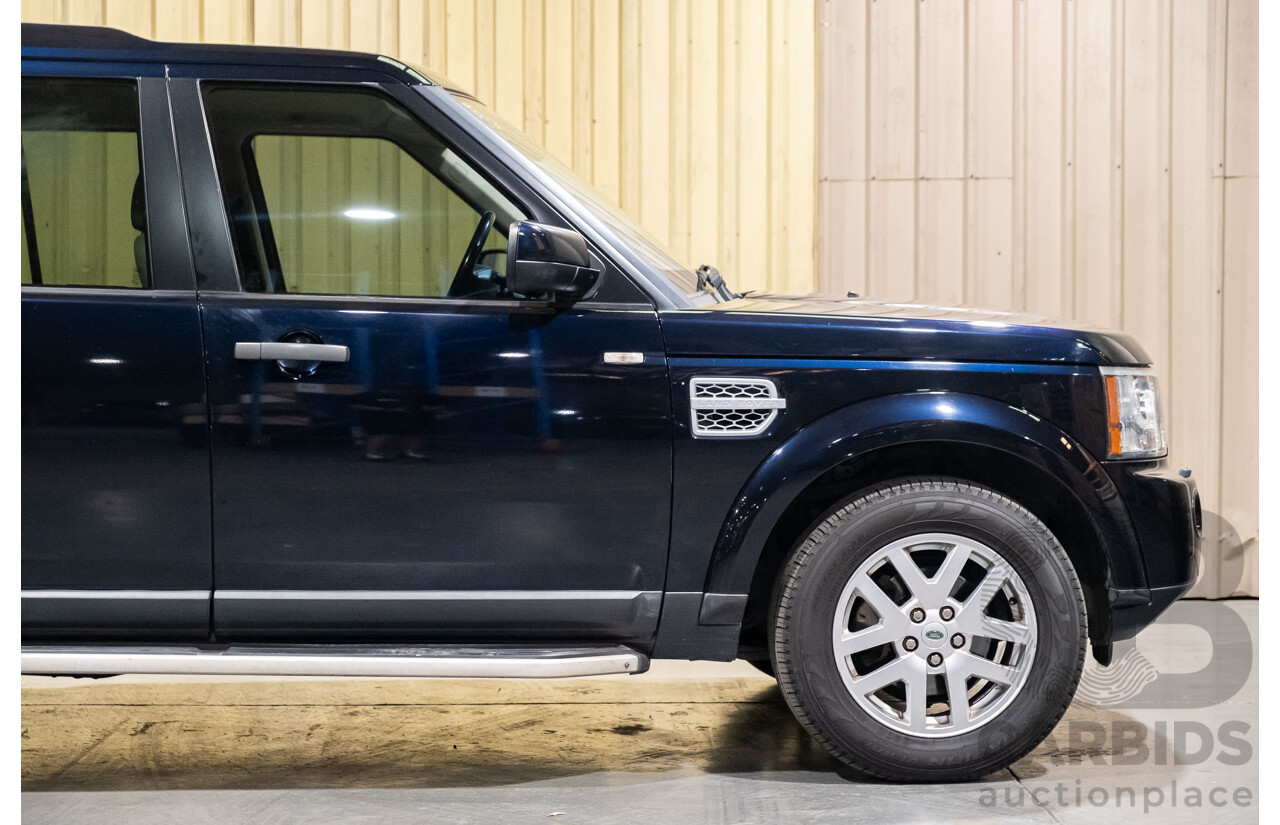 9/2011 Land Rover Discovery 4 2.7 TDV6 MY11 4d Wagon Metallic Blue Turbo Diesel 2.7L - 7 Seater