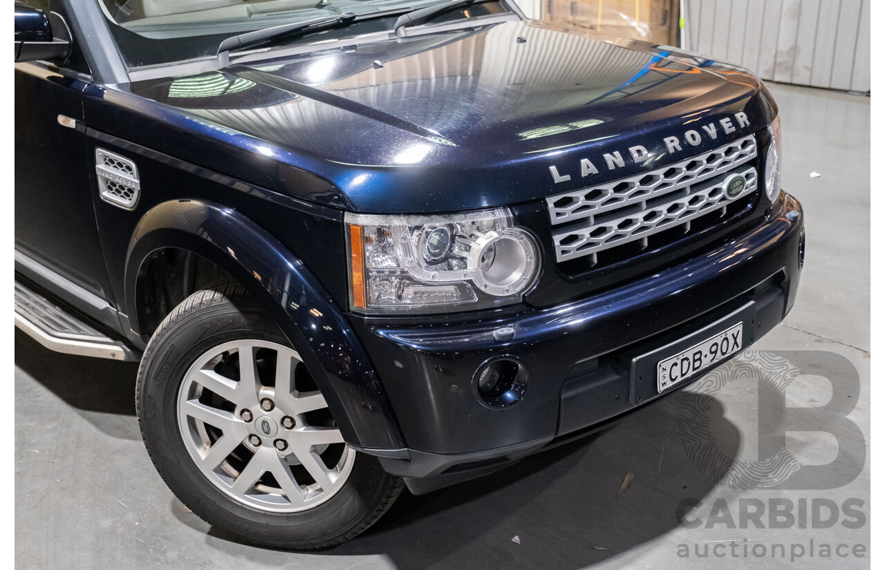 9/2011 Land Rover Discovery 4 2.7 TDV6 MY11 4d Wagon Metallic Blue Turbo Diesel 2.7L - 7 Seater