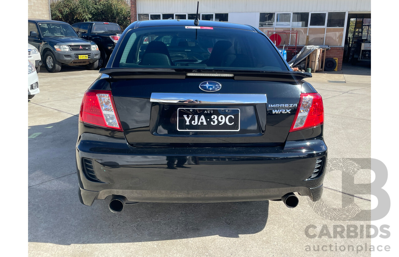 3/2009 Subaru Impreza WRX (awd) MY09 4d Sedan Black 2.5L