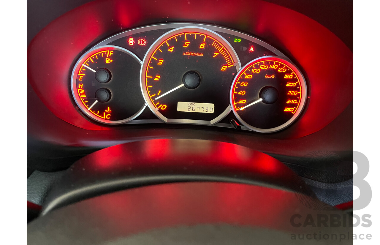 3/2009 Subaru Impreza WRX (awd) MY09 4d Sedan Black 2.5L