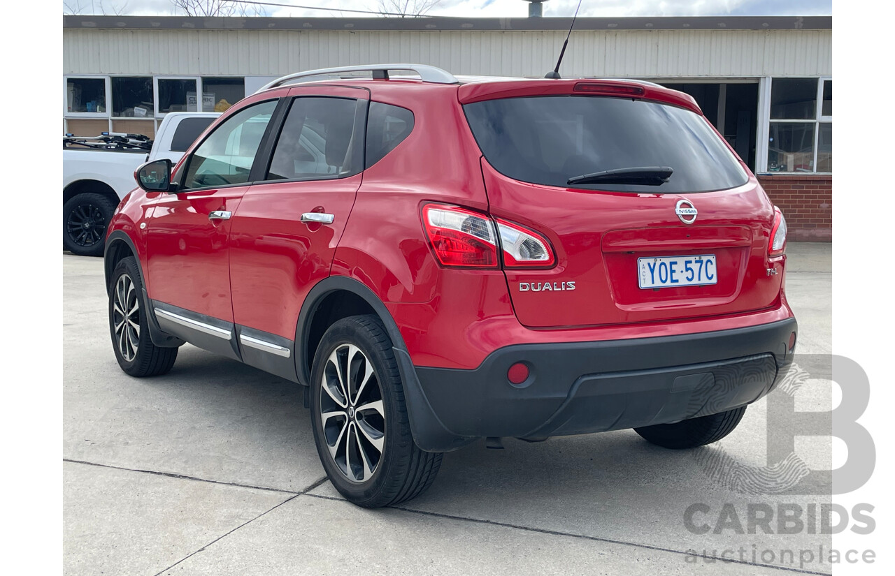 1/2014 Nissan Dualis Ti-L (4x2) J10 MY13 4d Wagon Red 2.0L