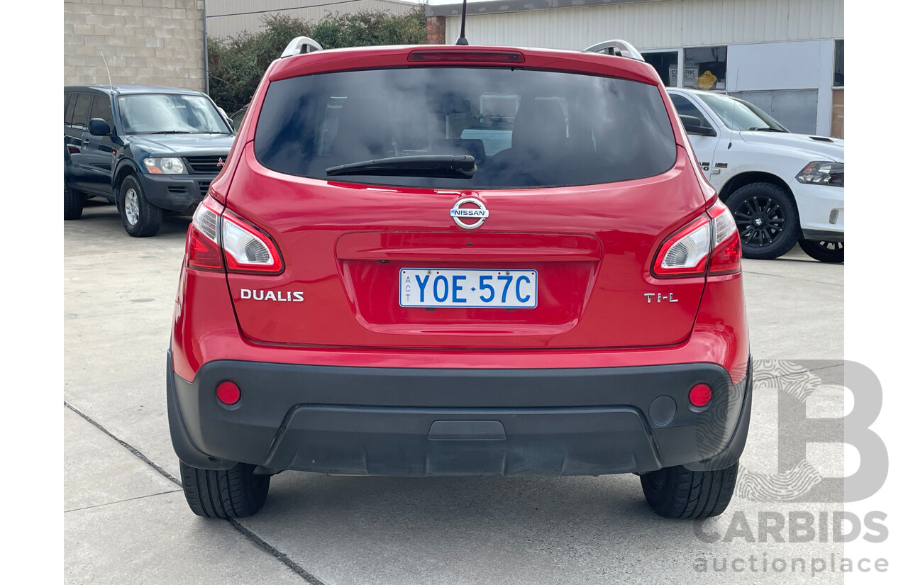 1/2014 Nissan Dualis Ti-L (4x2) J10 MY13 4d Wagon Red 2.0L