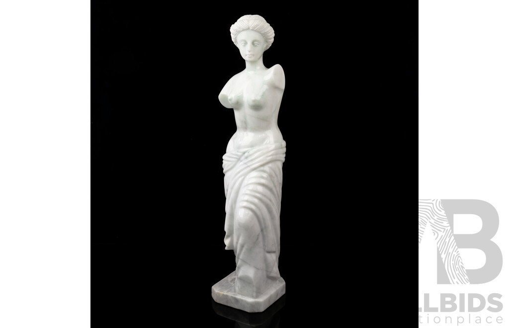 Solid Marble Carved Statue of Aphrodite in Neo Classical Style, Contemporary