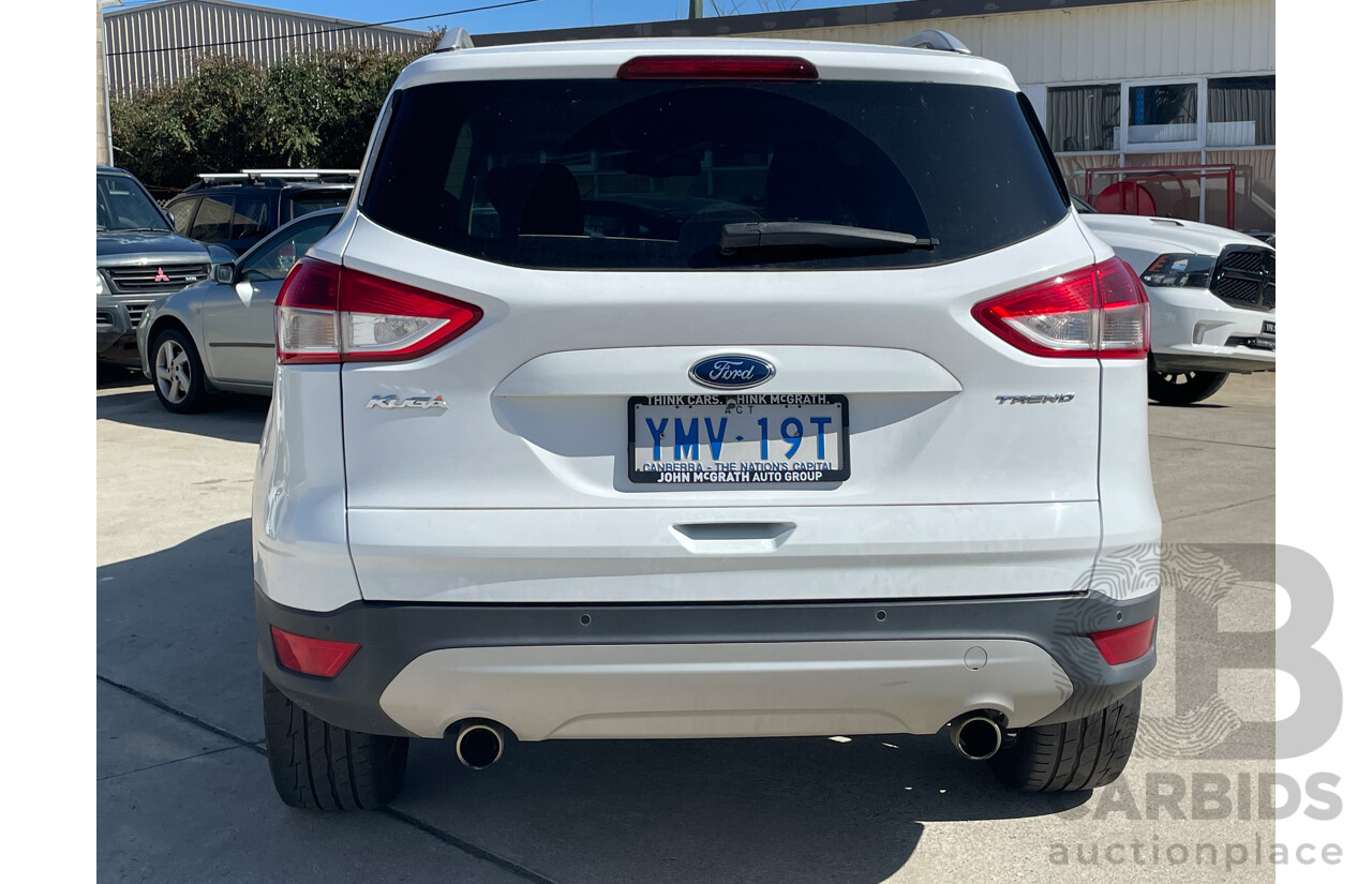 1/2015 Ford Kuga Trend (awd) TF MK 2 4d Wagon White 2.0L