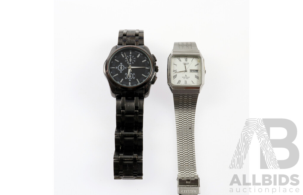 Citizen 5500-S19104 Watch, 10 Bar, 40mm Casing & Other Watch