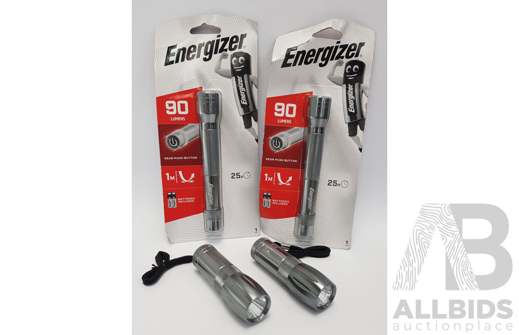 Energizer Handheld Torches - Lot of 4