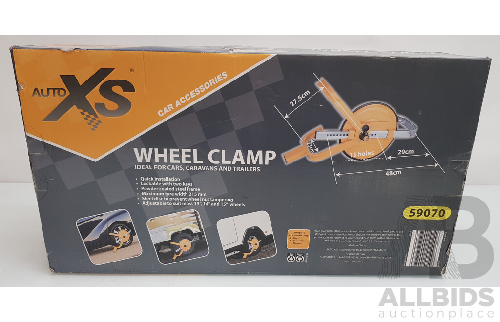 Auto XS Wheel Clamp - Brand New
