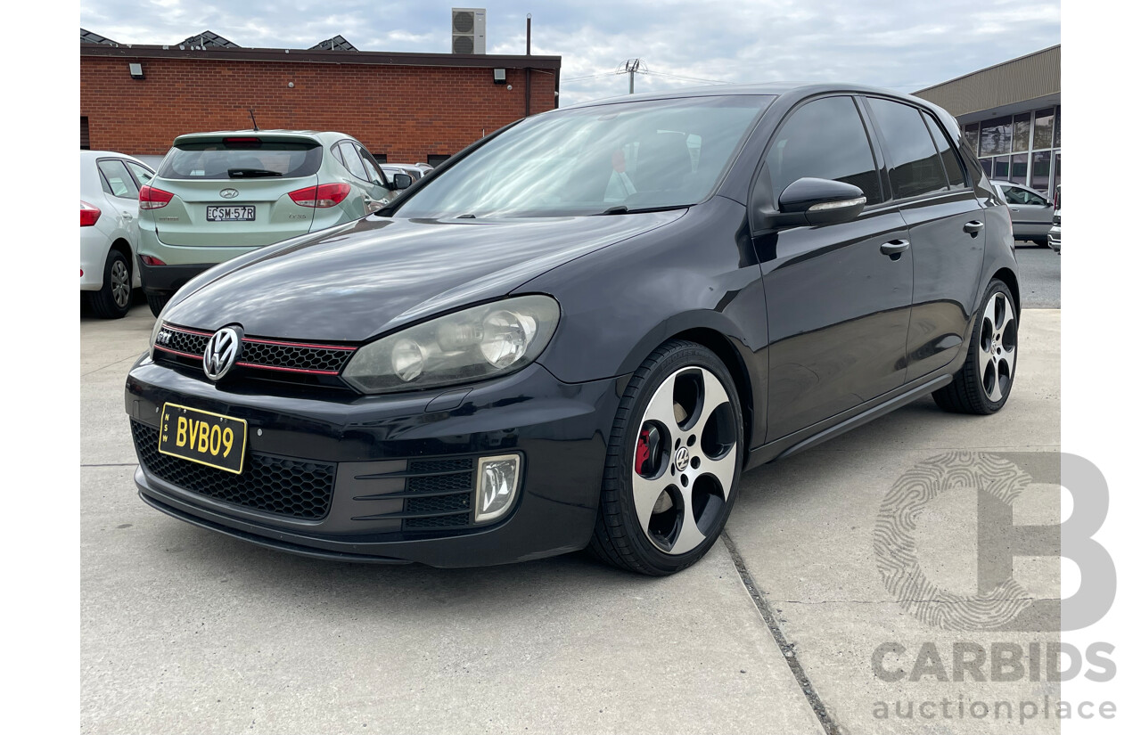 6/2010 Volkswagen Golf GTi 1K MY10 5d Hatchback Black 2.0L