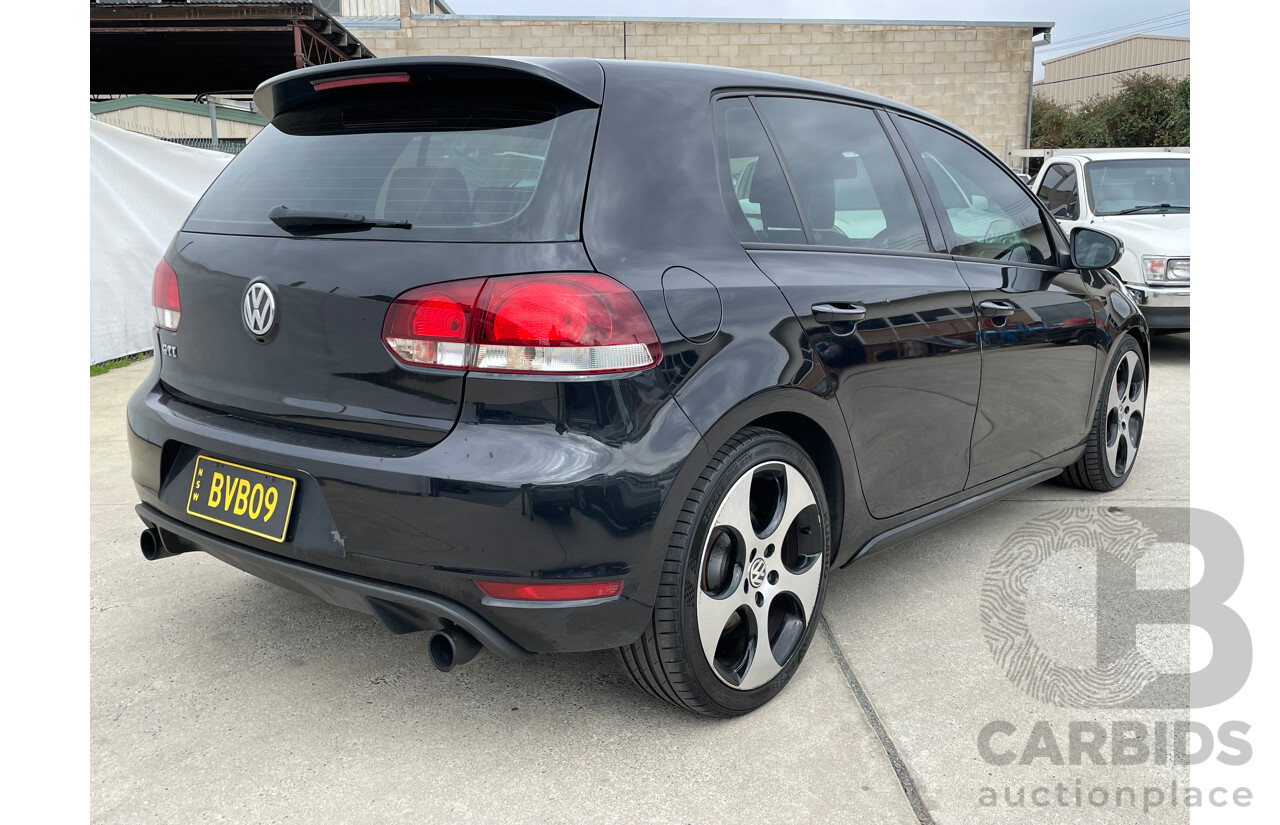 6/2010 Volkswagen Golf GTi 1K MY10 5d Hatchback Black 2.0L