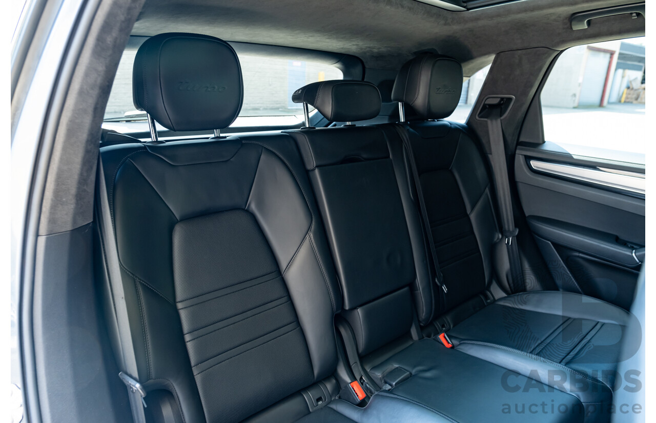 12/2018 Porsche Cayenne Turbo (4x4) 9YA MY19 5d Wagon Biscay Blue Twin Turbo V8 4.0L