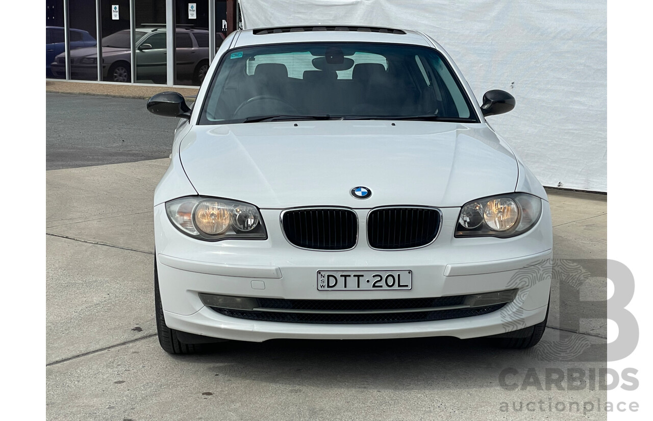 2/2008 BMW 120i E87 MY07 UPGRADE 5d Hatchback White 2.0L