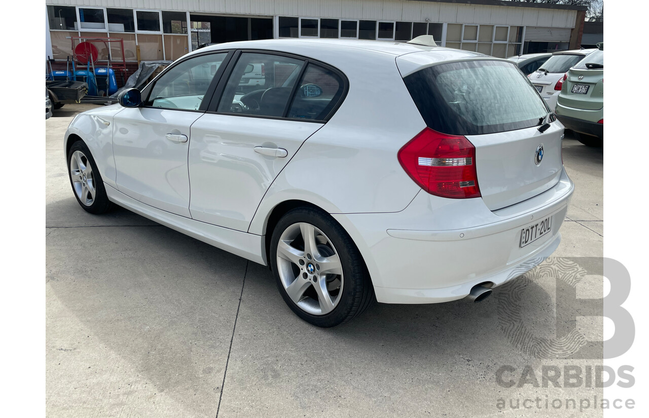 2/2008 BMW 120i E87 MY07 UPGRADE 5d Hatchback White 2.0L