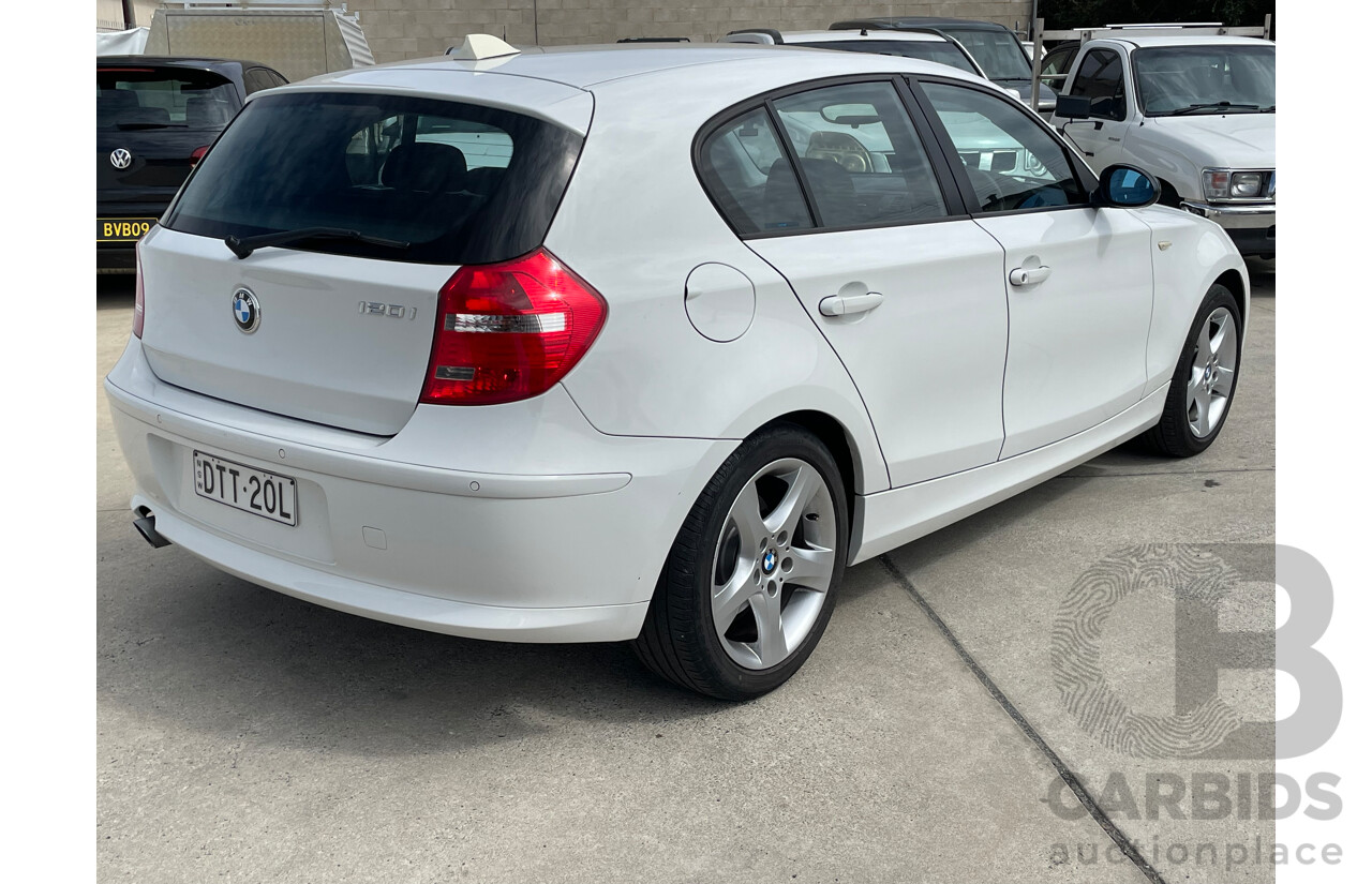 2/2008 BMW 120i E87 MY07 UPGRADE 5d Hatchback White 2.0L