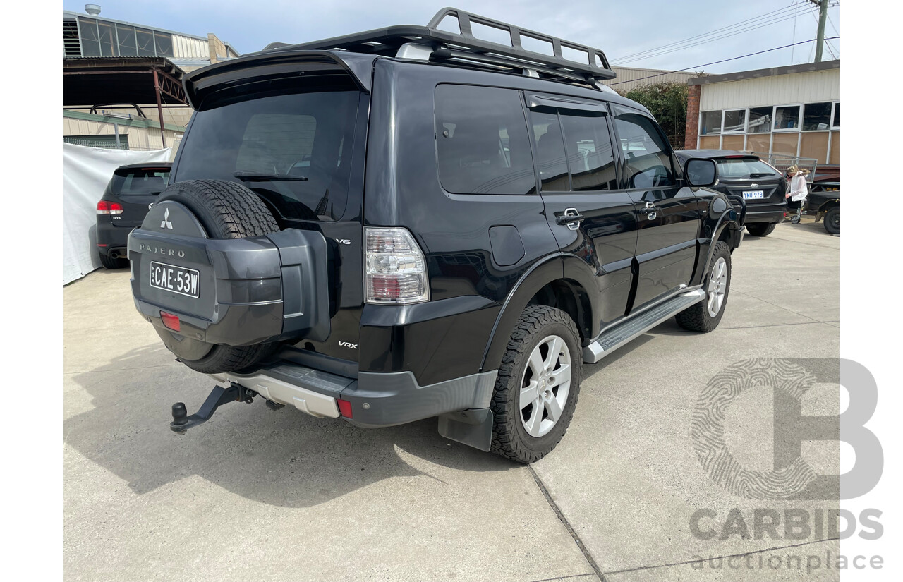 1/2009 Mitsubishi Pajero VR-X LWB (4x4) NS 4d Wagon Black 3.8L