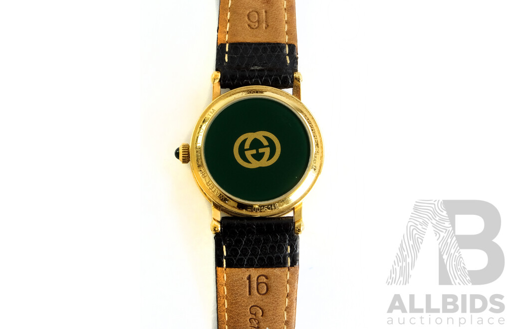 Women's Gucci Gold Plated Watch with Date Function (7200l)