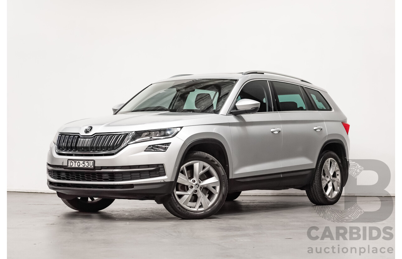 01/2018 Skoda Kodiaq 132TSI (4x4) NS MY18 4d Wagon Silver Turbo 2.0L - 7 Seater