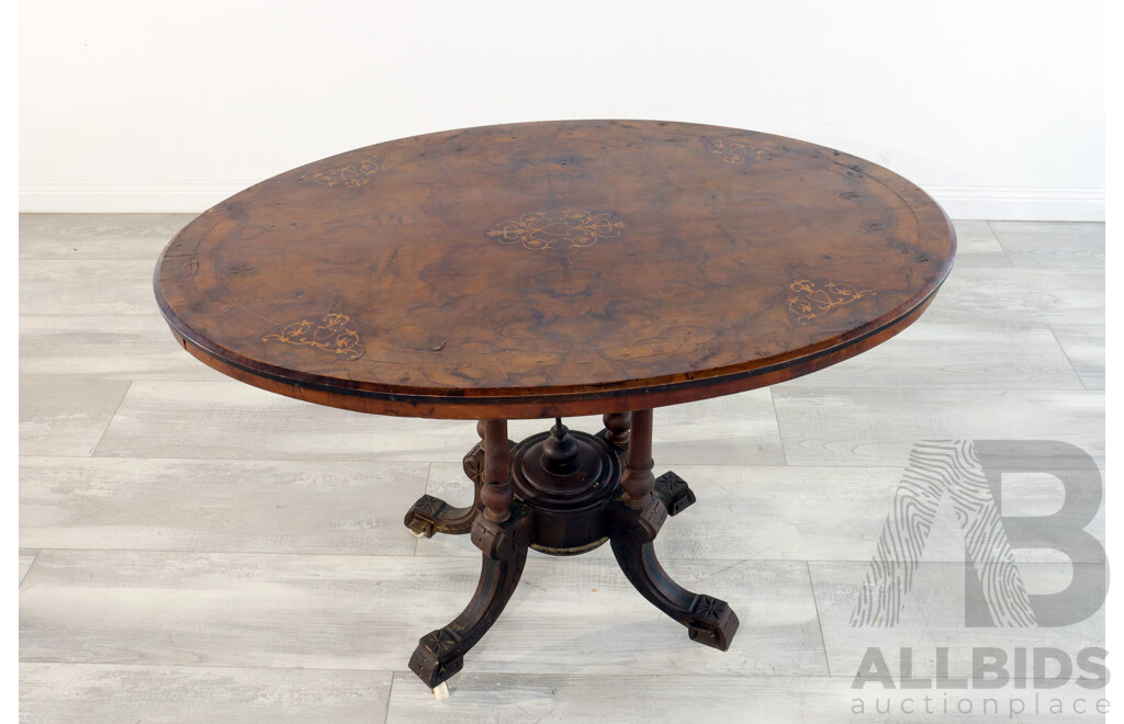 Victorian Inlayed Occasional Table