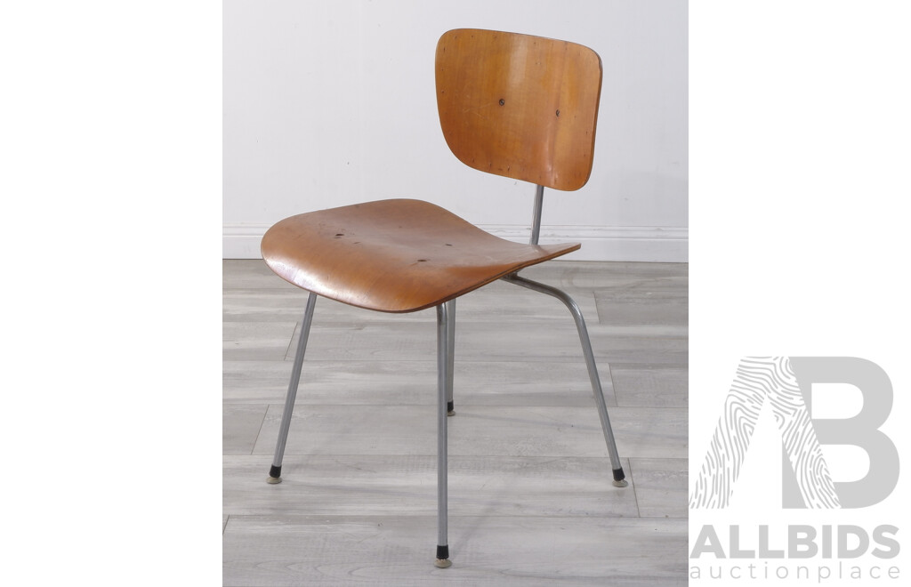 Vintage Eames Style Moulded Plywood Chair