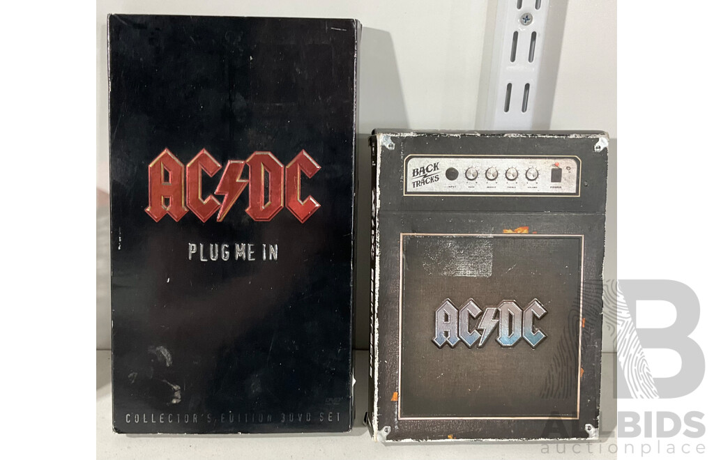 Two Collectable AC/DC Dvd and Cd Box Sets