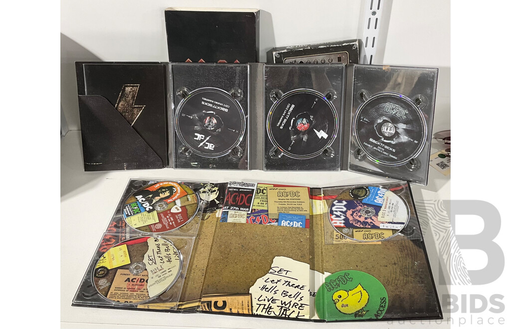 Two Collectable AC/DC Dvd and Cd Box Sets