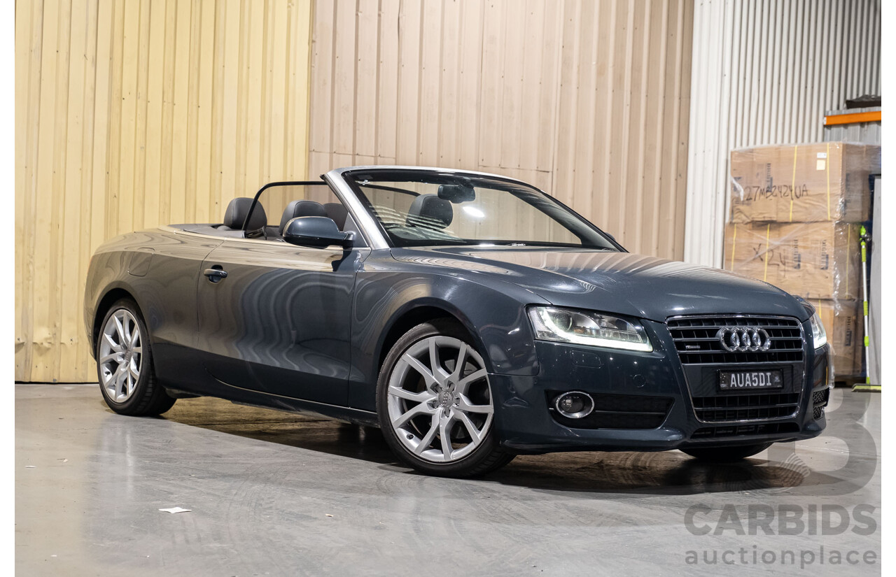 5/2011 Audi A5 2.0 TFSI Quattro (AWD) 8T MY11 2d Cabriolet Grey Turbo 2.0L