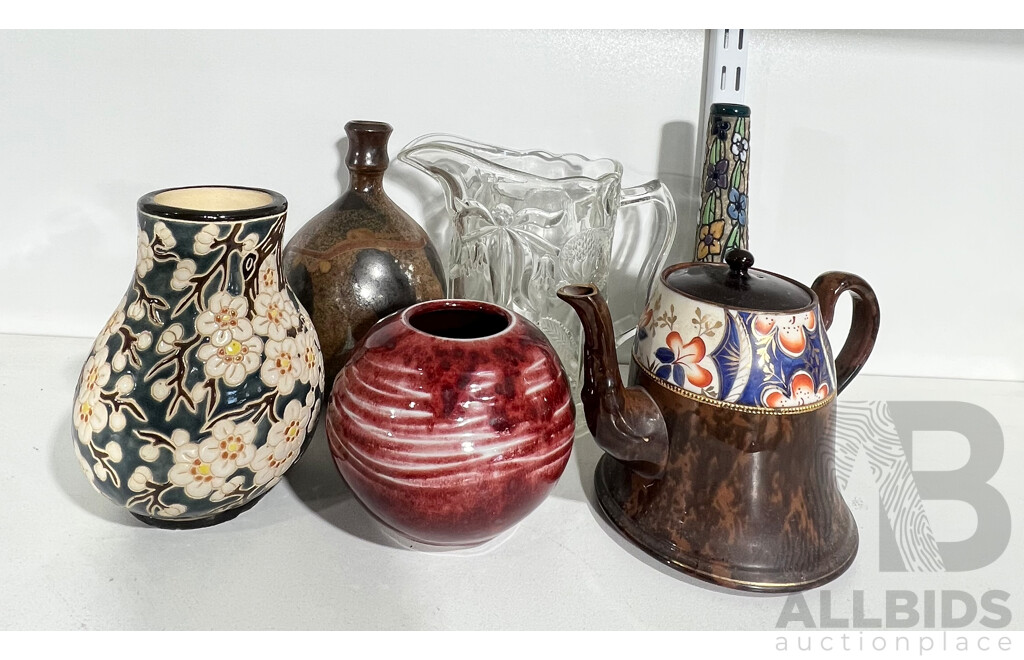 Good Collection of Vintage Vases, Pitcher and Teapot
